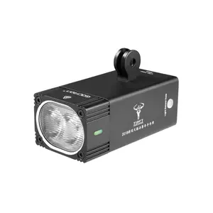 Intelligente Licht Sensor V7D-1000 Lumen Super Heldere Fiets Licht Go Pro Mount Optische Len Aluminium Fiets Koplamp