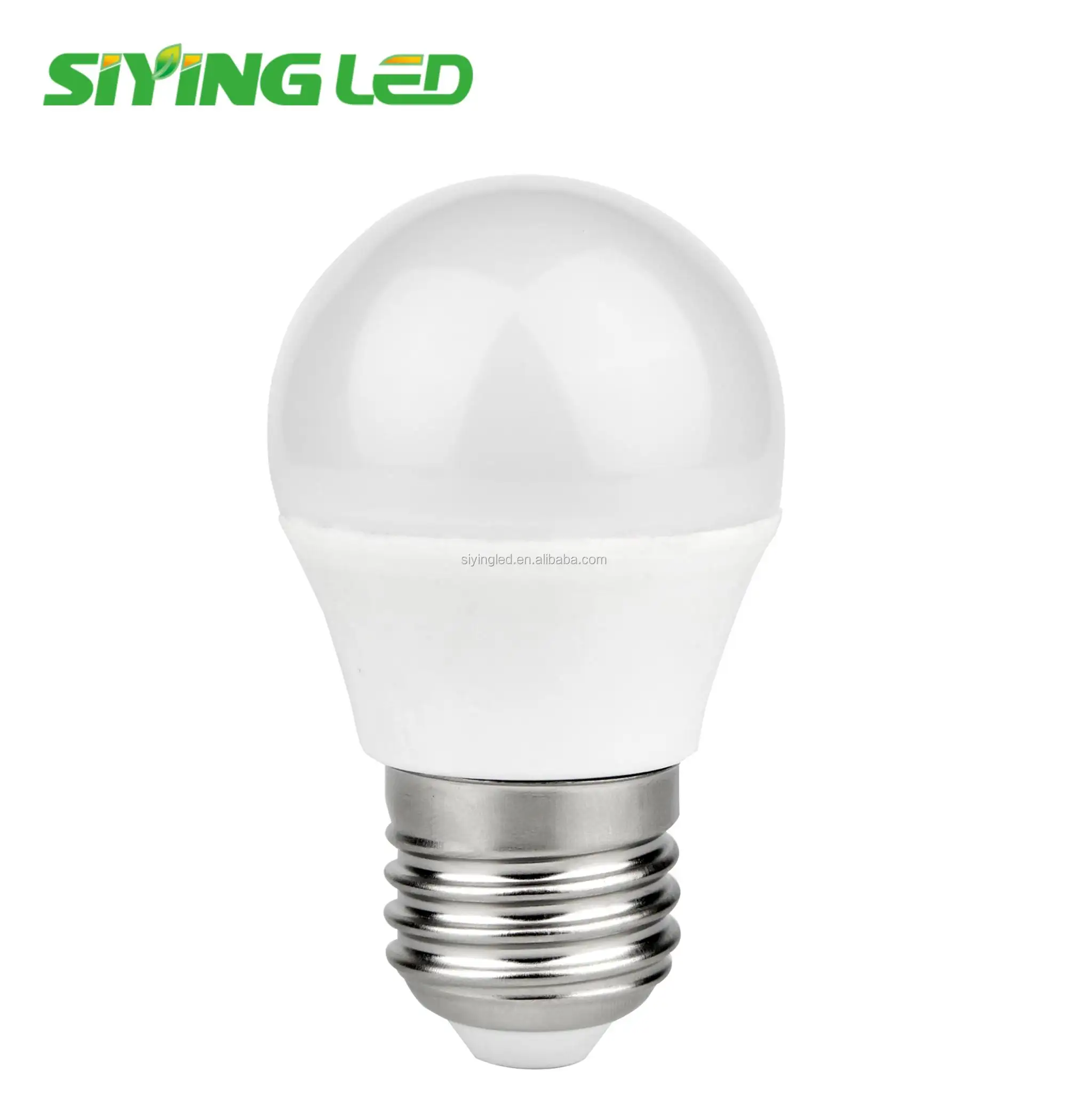 उच्च गुणवत्ता 3w 5w g45 E14/E27 बल्ब dimmable 160 डिग्री प्लास्टिक एल्यूमीनियम एलईडी प्रकाश बल्ब का नेतृत्व किया