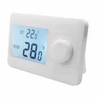 Telin AC8038RF batería no programable Tuya Wifi Sensor de temperatura inteligente caldera de calefacción termostato inalámbrico
