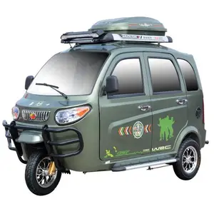 China Hot Brand YAOLON  Tricycles 3 Wheel Electric With Driver Cabin Tuk Tuk High Speed Taxi Trike Rickshaw Electric Tricycle