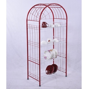 4 tầng món ăn giá lưu trữ nhà & tổ chức chủ đứng nhà bếp tổ chức món ăn khăn khô giá - Product Image 2