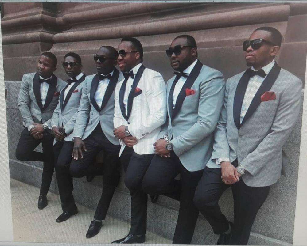 Custom Design Shawl Lapel Wedding Groomsmen Wear Men Suit WF927