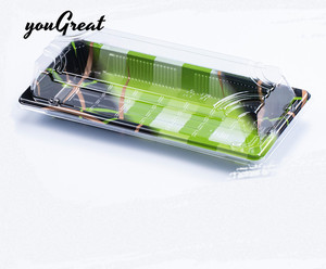 Japanese sushi plate boat plastic lunch box