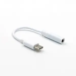 Type C Oortelefoon Audio Kabel Adapter Type-C Om 3.5 Mm Koptelefoon Microfoon Headset Audio Adapter Voor Samsung Google huawei Xiaomi