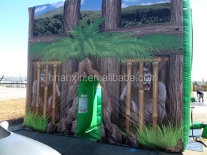 Thương mại trò chơi ngoài trời Inflatable Zip dòng khóa học trở ngại thiết bị Inflatable Bouncer - Product Image 4