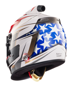 Casque intégral de course BSR BF1-730, matériau composite SNELL SA2025, doublure en mousse - Product Image 3