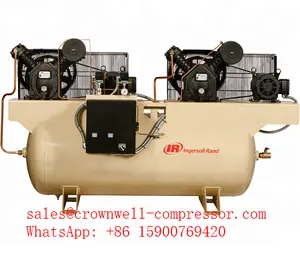 Ingersoll Rand 2-2545E10 2-2545E10-V 2-2545E10-P Two-Stage Electric Duplex Reciprocating Air Compressor 10hp 120 Gal Horizontal