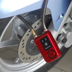 Kunci Kabel Elektronik Sepeda Motor, Aksesori Motor Lain Yang Membagikan Kunci Kabel Alarm Anti Maling untuk Sepeda Listrik