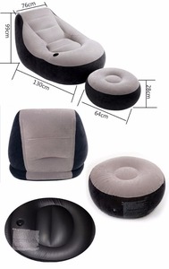 <span class=keywords><strong>Fauteuil</strong></span> Gonflable <span class=keywords><strong>Intex</strong></span> 68564 Chaise Longue 99 cm * 1,30 m * 76 cm en Tissu pour Salon Extérieur Chambre Loisirs Meubles de Maison - Product Image 5