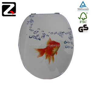 <span class=keywords><strong>Copriwater</strong></span> Decorativo Moderno su Misura con Chiusura Rallentata e Alta Durezza - Product Image 3