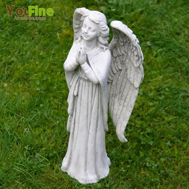 Western Art Perfect Cemetery Fairy Praying Angel Statue