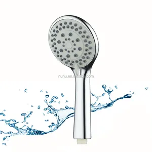 יוקרה לבן פלסטיק מים חיסכון גשם מקלחת ראש, רטט להגדיל גבוהה לחץ גשם מקלחת