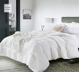 Nữ hoàng kích thước trắng khách sạn vịt xuống chăn quilt