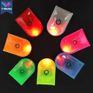 Lampu Pengaman LED Sepeda, Klip Magnet Reflektif Pada Strobo Lari Berjalan Bersepeda