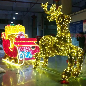 คริสตัล sculpturechristmas ตกแต่งเลื่อนขายร้อน - Product Image 1