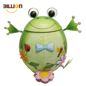 <span class=keywords><strong>Poubelle</strong></span> rétro en métal de style animaux, corbeille pas étanche aux animaux avec couvercle, panier de décoration en fer - Product Image 1