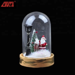 Venta Directa de Fábrica <span class=keywords><strong>2026</strong></span>, Nueva Campana Navideña Hecha a Mano, Decoración de Vidrio con Santa Claus - Product Image 1