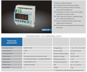 Capteurs de mesure de poids RMS-620 de contrôle de cellule de charge d'ascenseur - Product Image 3