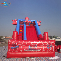 Château sautant gonflable d'extérieur d'enfants de glissière de videur d'homme rouge d'araignée gonflable de bonne qualité pour le parc d'attractions
