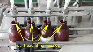 Bottle Filler Automatic Counter Pressure Bottle Filler Liquid Filling Machine