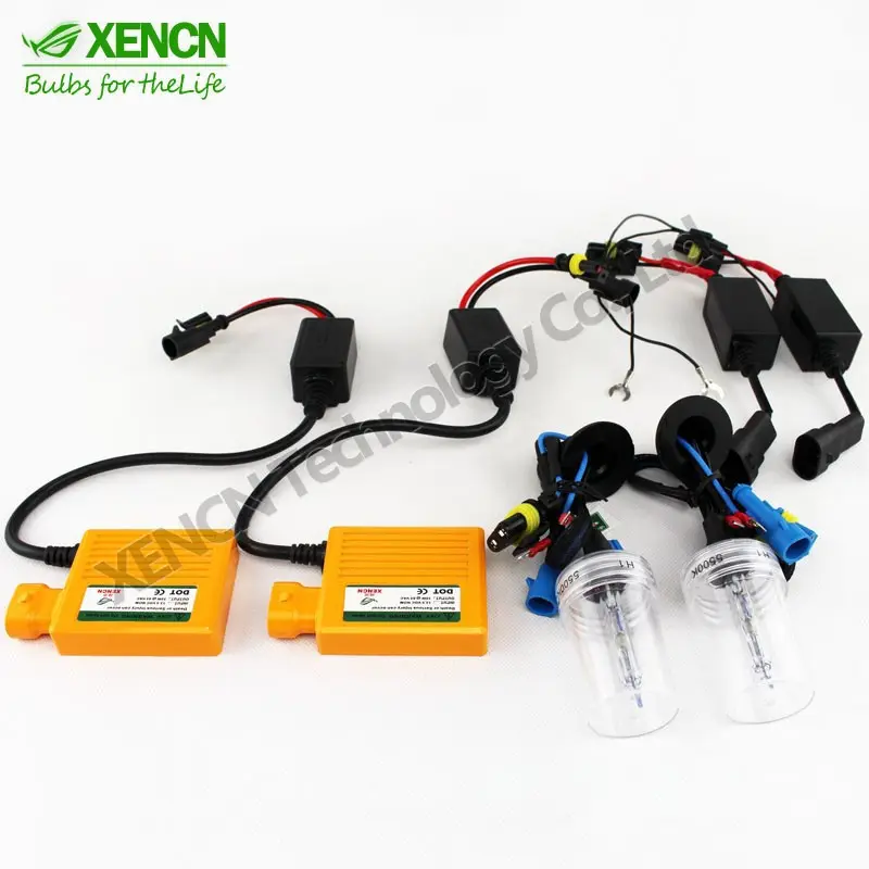 Directo de fábrica XENCN lámparas HID con lastre Xenón halógena bombilla H1 12V 35W 5500K de conversión HID KIT