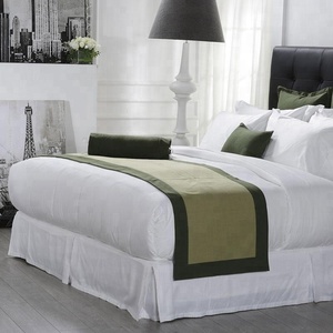 Reine Taille 1000TC <span class=keywords><strong>Coton</strong></span> Égyptien Blanc Draps de Lit En <span class=keywords><strong>Percale</strong></span> - Product Image 3