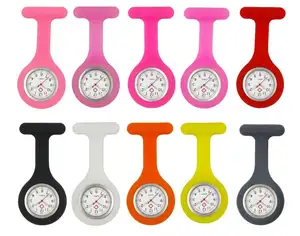 CE and FCC certificate many colours factory price Eco-friendly Silicone Nurse Watch colorful hot selling cheap luminous watches