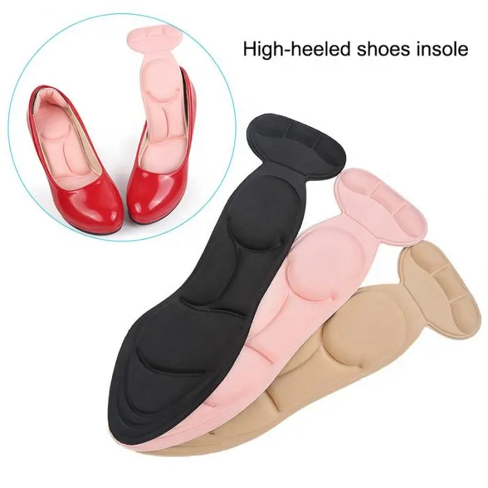 FY insoles 통기성 미끄럼 마사지 뒤꿈치 패드 깔창 패드 삽입 뒤꿈치 포스트 통기성 안티 슬립 하이힐 구두