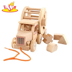 2023 New Hottest Educational <strong>Wooden</strong> <strong>Push</strong> Pull <strong>Along</strong> <strong>Toys</strong> for Toddlers W05C111 Painted EN71 Certified Kid Learning Function - Product Image 2