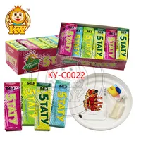 Kingyang Fruity Box 24 Months love is soft tattoo chewing gum fruity chewin gum with tattoo paper cn gua haccp iso qs high level chewing gum