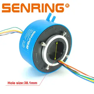 Potenza slip ring, ID38.1 mm OD 99mm, 6/12/18/24 circuiti, attraverso il foro slip anelli di montaggio