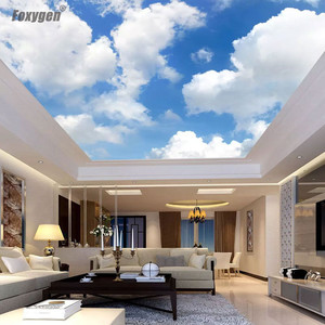 Diseños <span class=keywords><strong>de</strong></span> Techo Pop, Techo Extensible Tipo <span class=keywords><strong>Cielo</strong></span> para Vestíbulo, Decoración del Hogar, Película <span class=keywords><strong>de</strong></span> Techo Extensible <span class=keywords><strong>de</strong></span> <span class=keywords><strong>PVC</strong></span> Impresa - Product Image 3