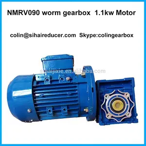 nmrv090 worm caixa de engrenagens de transmissão com motor elétrico mecânico agricola