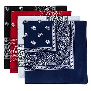 Diadema clásica de Cachemira para hombre y mujer, pañuelo cuadrado con diseño personalizado, impresión personalizada, 100% algodón, OEM