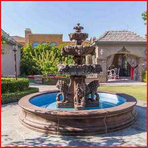Natural Stone Animal Sculpture <strong>Water</strong> <strong>Feature</strong> Ornaments Garden White Marble <strong>lion</strong> <strong>Head</strong> <strong>Water</strong> Fountain
