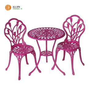 Personnalisé en <span class=keywords><strong>fonte</strong></span> <span class=keywords><strong>d</strong></span>'<span class=keywords><strong>aluminium</strong></span> restaurant café bistro table et une <span class=keywords><strong>chaise</strong></span> fixe - Product Image 3
