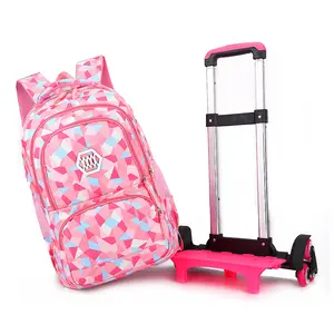 Лидер продаж, школьный рюкзак на колесиках для девочек-подростков