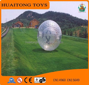 Bola de agua inflable transparente de PVC TPU de gran oferta con persona dentro de la bola comercial Zorb - Product Image 3