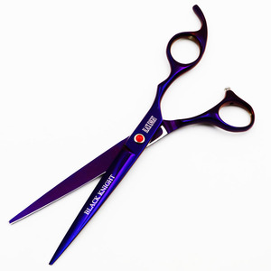 BLACK KNIGHT Kéo Làm Tóc Chuyên Nghiệp 7 Inch Cắt Barber Shears Kéo Pet Phong Cách Màu Tím - Product Image 4