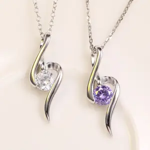 925 necklace female temperament clavicle chain collar accessories simple female models fashion Korean temperament silver pendant