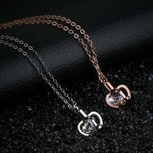 プロモーション記念品メモリアルジュエリーキュービックジルコニアペンダントローズゴールドメッキケージジュエリー - Product Image 3