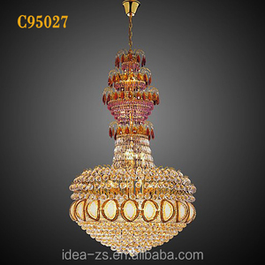 Chanderlier mosaico Pakistán mezquita árabe candelabro de cristal grande - Product Image 6