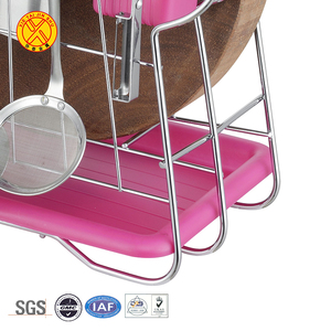 โรงงานขายส่งสแตนเลส chrome ฟรียืนโลหะช้อนมีดผู้ถือ - Product Image 2
