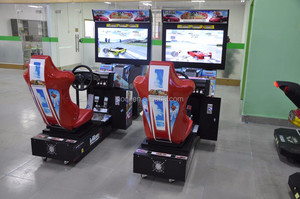 Hot bán 42-inch <span class=keywords><strong>3D</strong></span> Arcade trò chơi đua xe máy điện tử OUTRUN xe mô phỏng trong tiếng anh làm bằng nhựa bền - Product Image 2
