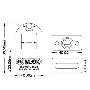 MOK <span class=keywords><strong>Candado</strong></span> <span class=keywords><strong>de</strong></span> Sistema <span class=keywords><strong>de</strong></span> Llave Maestra al Mejor <span class=keywords><strong>Precio</strong></span>, Combinación Personalizada <span class=keywords><strong>de</strong></span> Acero Inoxidable, Cerraduras Anticorte Impermeables Pulidas para Exteriores - Product Image 5