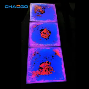 Factory price rechargeable touch sensitive interactive led floor liquid tiles for exhibitions trade shows hotels