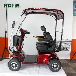 Wholesale Travel 4 Wheels Elderly Electric Scooter Disabled Handicapped Folding Mobility For Seniors