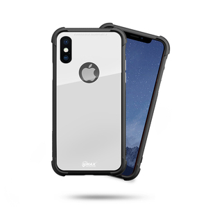 Soporte inalámbrico carga vidrio templado ARMOR Plus TPU funda de teléfono móvil con airbag para iPhone X - Product Image 3