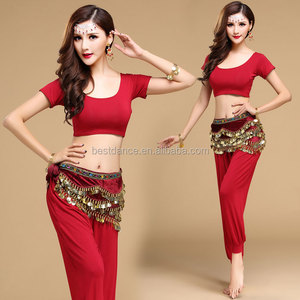 Conjunto <span class=keywords><strong>de</strong></span> Top y Pantalón <span class=keywords><strong>de</strong></span> Danza del Vientre Tribal Árabe <span class=keywords><strong>Sexy</strong></span> BestDance, Traje <span class=keywords><strong>de</strong></span> Yoga Bollywood - Product Image 4