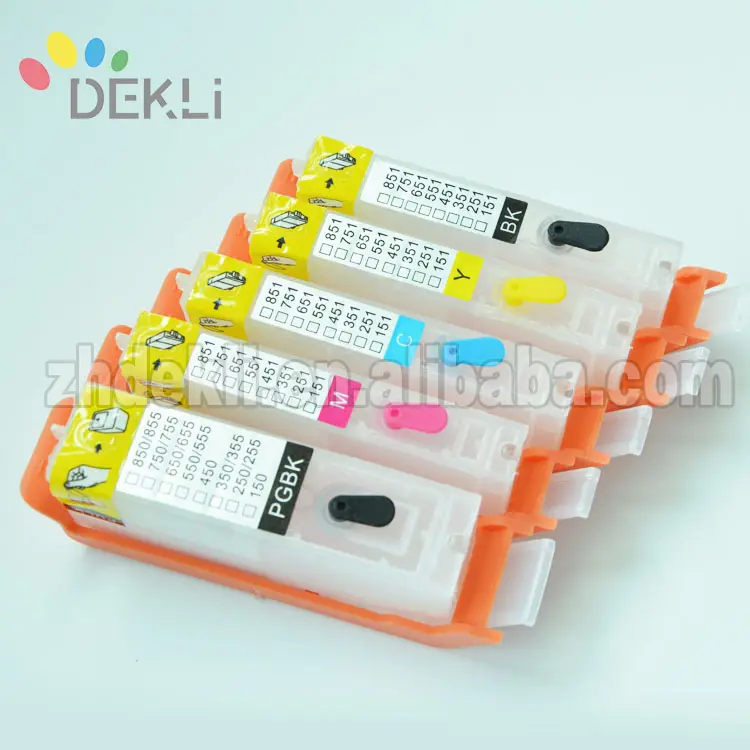 PGI-250 CLI-251 Ink Cartridge Đối Với Canon MG5420 MG6320 IP7220 Refill Mực Cartridge Với Chip ARC